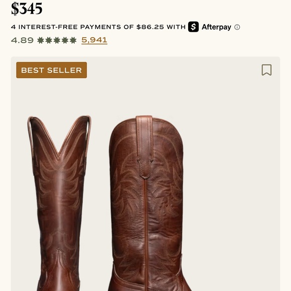 Tecovas Brown Leather Western Heeled Boots - Picture 14 of 16